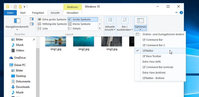 QTTabBar: So aktiviert ihr die Tab-Leiste im Explorer. (Bild: GIGA)