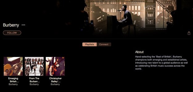 Burberry startet Apple-Music-Kanal