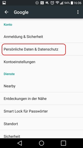 google-daten