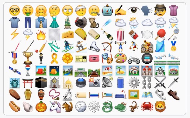 iOS 9.1 enthält neue Emojis: Taco, Löwe, Stinkefinger