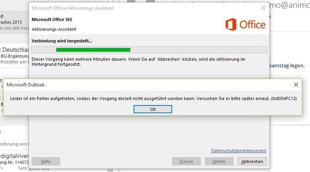 Fehler 0x8004FC12 beheben: Office 2016, 2016 und 365 lassen sich unter Windows 10 nicht aktivieren