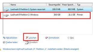 Partition löschen in Windows 10/11