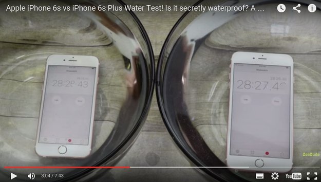 Heimliches Feature: iPhone 6s soll im Lieferzustand wasserdicht sein
