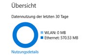 Windows 10: Datenverbrauch anzeigen von Apps und Programmen – So geht's