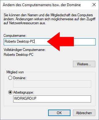 Computername ändern – so geht's in Windows