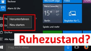 Windows 10: Ruhezustand aktivieren und deaktivieren – so geht's
