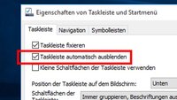 Taskleiste in Windows ausblenden – so geht's