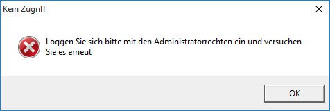 Windows: Das Spiel startet nicht und zeigt die Fehlermeldung an, man solle es mit Administratorrechten erneut versuchen.