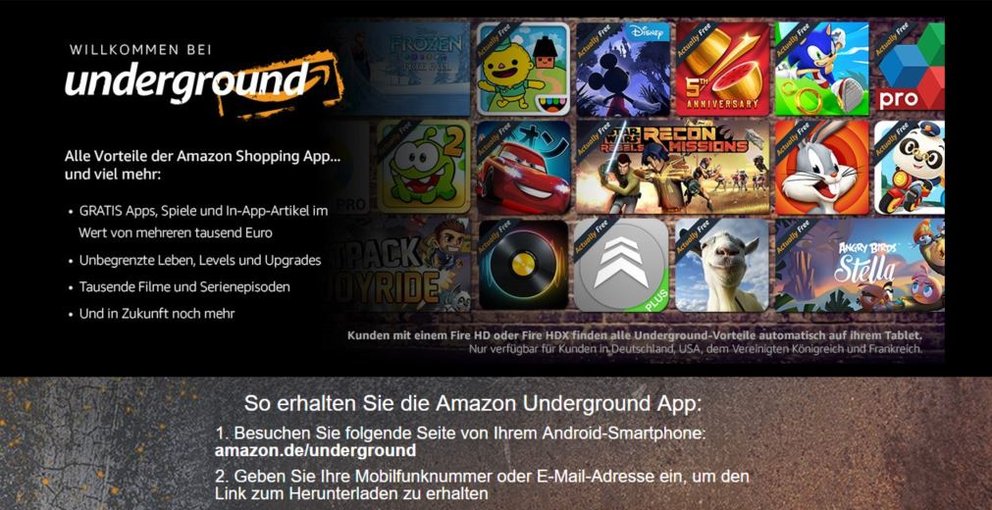 Amazon Underground Kostenlos Amazon Underground Kostenlos