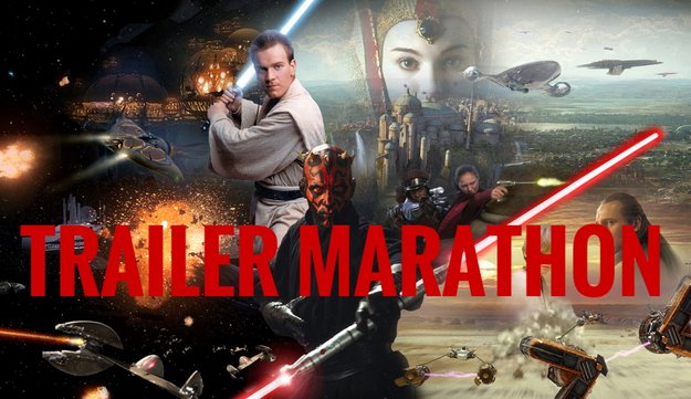 Ich habe mir gerade alle alten Star Wars-Trailer noch einmal angesehen und es war toll!