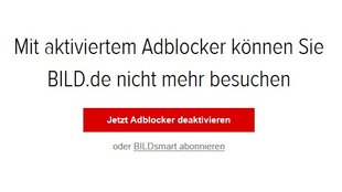 BILD.de und Co.: Adblock-Sperre umgehen – so geht‘s