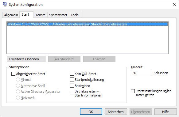 Hier ist nur ein Betriebssystem (Windows 10) installiert. Bildquelle: GIGA