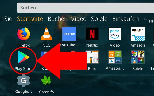 Der Google Play Store lässt sich auch auf dem Fire HD 8 (Plus) nachinstallieren. Bild: GIGA