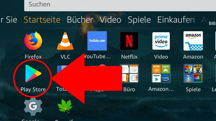 Der Google Play Store lässt sich auch auf dem Fire HD 8 (Plus) nachinstallieren. Bild: GIGA