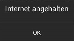 Lösung: „Internet angehalten“ (Android)