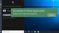 Mit Cortana den PC herunterfahren oder neustarten – so geht's