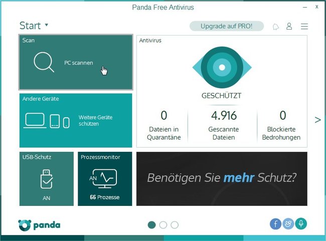 Der beste kostenlose Virenscanner im Test: Panda Free Antivirus