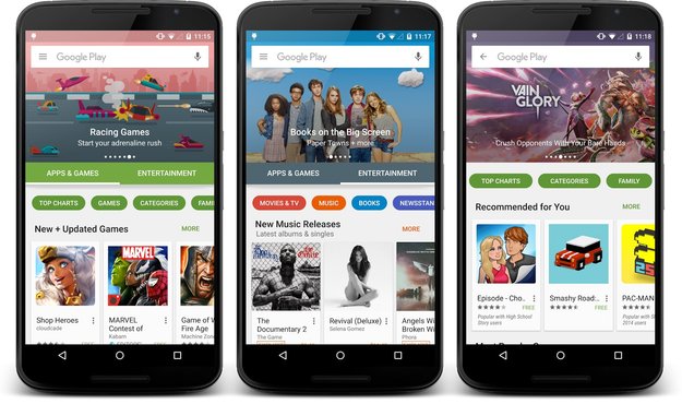Play Store-Redesign: So frisch wird Googles App-Store bald aussehen