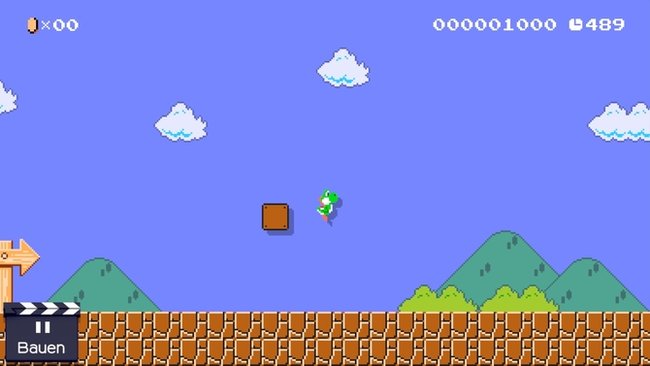 Yoshi kann endlich mal ohne Mario sein Geschick beweisen.