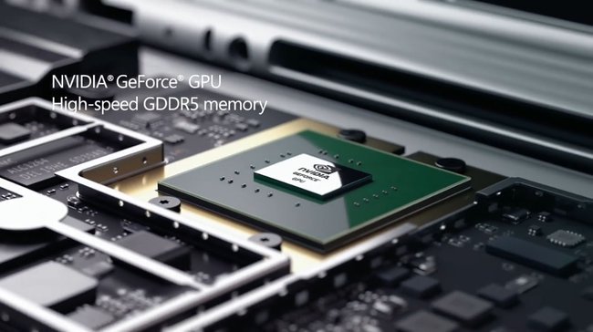 Surface Book: Die Grafikkarte soll aufgrund der Chip-Form eine modifizierte Nvidia GTX 950M sein.