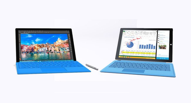 Vergleich: Das Surface Pro 4 und das Surface Pro 3.