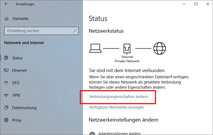 Windows 10 Netzwerktyp Andern So Geht S