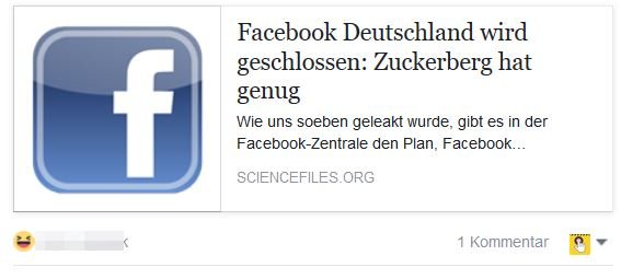 Facebook wird geschlossen
