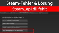 Steam_api.dll fehlt – Ursache und Lösung des Steam-Fehlers