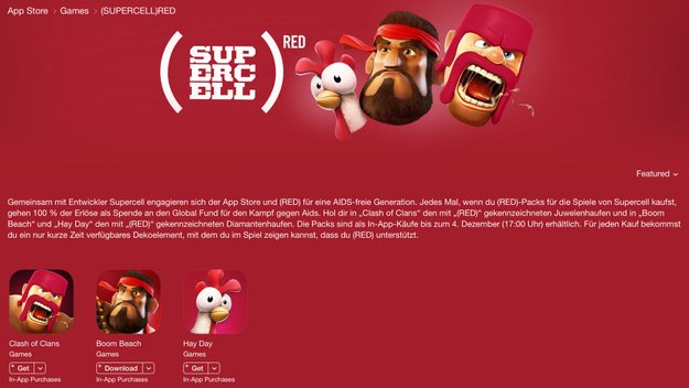 Welt-AIDS-Tag: Apple kooperiert mit Supercell