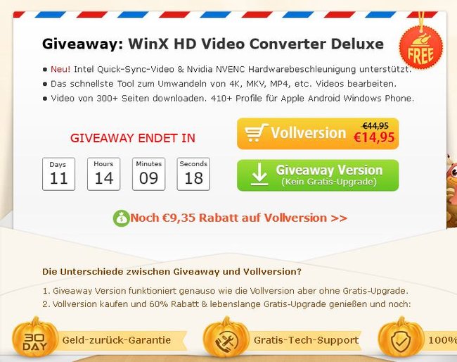WinX HD Video Converter Deluxe-givaway