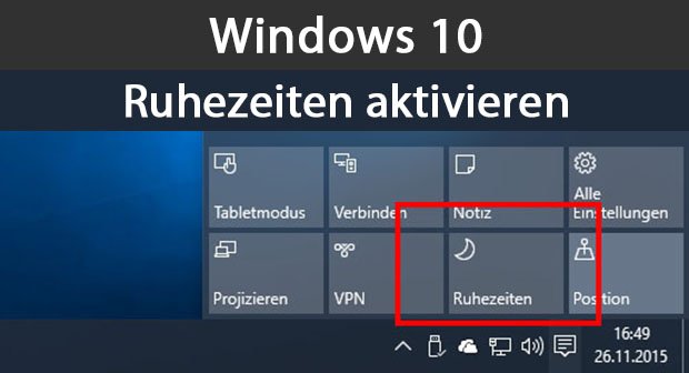 Windows 10: Ruhezeiten einstellen und aktivieren – So geht's