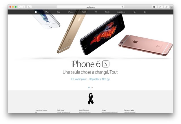 Paris-Anschläge: Apple zeigt schwarze Schleife und ruft Mitarbeiter an