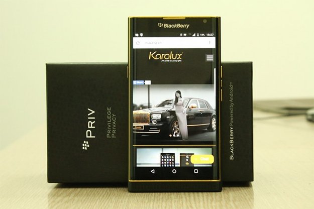 So sieht ein BlackBerry Priv aus 24-karätigem Gold aus