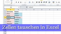 In Excel Zellen tauschen - ganz einfach!