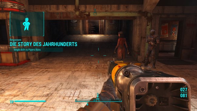 Pipers Quest startet ihr beim ersten Betreten von Diamond City ganz automatisch (Bildquelle: Screenshot GIGA).