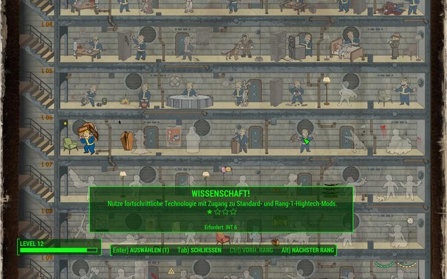 In Fallout 4 gibt es eine Verbesserung für den Stealth Boy, die sich Wissenschaft nennt