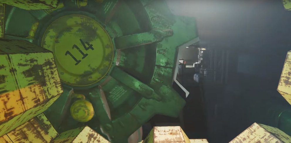 Die Fallout-Vaults verstecken sich, wie auch Bunker 114, hinter einem riesigen Tor