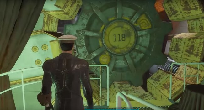 Der Eingang von Vault 118 wird euch von Maxwell geöffnet.