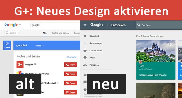 Google+: Neues Design aktivieren – So geht's