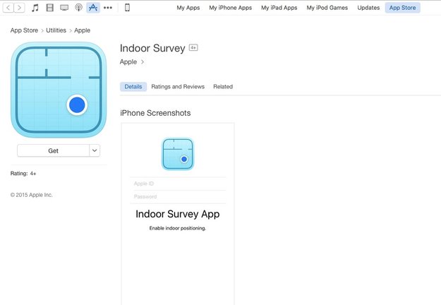 „Indoor Survey App“ von Apple im App Store aufgetaucht