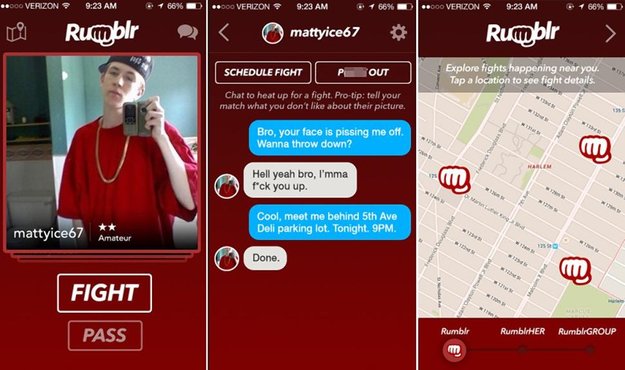 Rumblr: Das Tinder für Prügeleien
