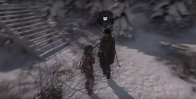 In Rise of the Tomb Raider gibt es 9 Nebenmissionen. Die Einheimischen erkennt ihr an den beiden Pfeilen über seinem Kopf.