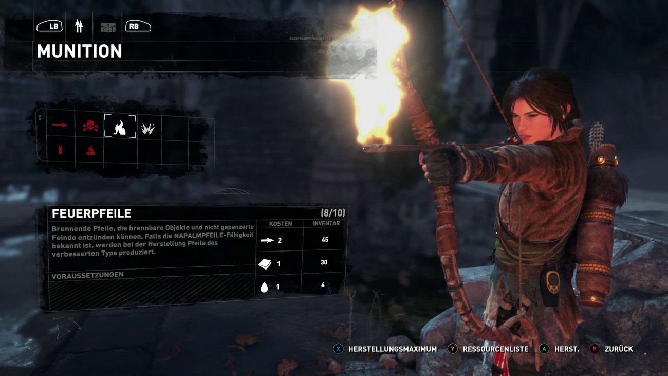 Rise Of The Tomb Raider Feuerpfeile Herstellen