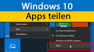 Windows 10: App teilen – So geht's