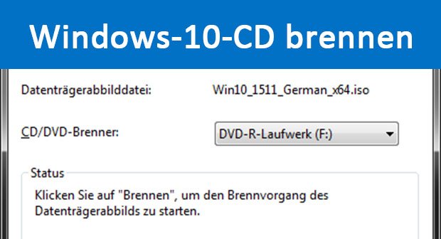 Windows 10: CD & DVD brennen – so geht's
