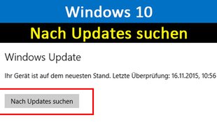 Windows 10: Nach Updates suchen – so geht's