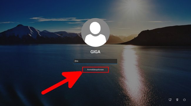 Klickt hier, falls ihr den PIN vergessen habt. Bild: GIGA