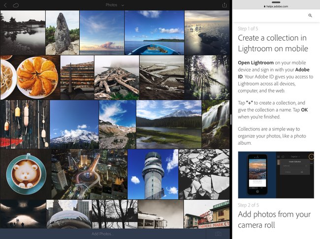 Lightroom 2.1 für iOS unterstützt nun auch die Multitasking-Fähigkeiten von iOS 9