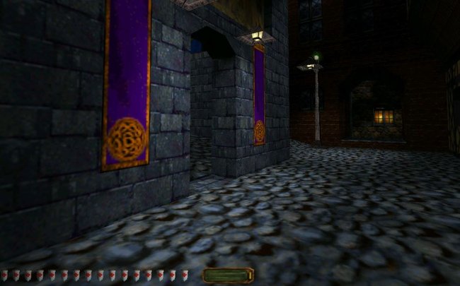 Die Grafik von „Thief: The Dark Project“ wirkt heute veraltet. Damals war das Spiel aber ein Pionier von immersiven virtuellen Welten. (Bildquelle: Eidos)