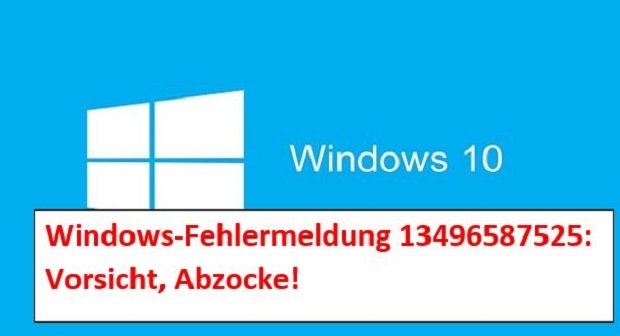 Windows-Infektions-ID 13496587525: Vorsicht - Falle!